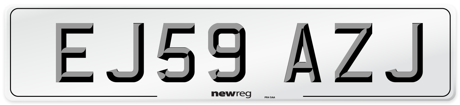 EJ59 AZJ Number Plate from New Reg